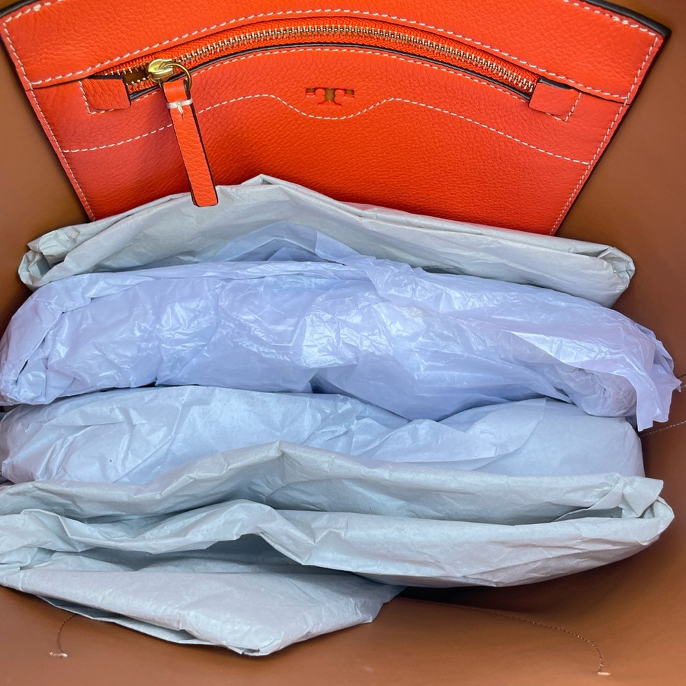 Tory Burch Pebbled Leather Hobo Bag - Picture 7 of 16
